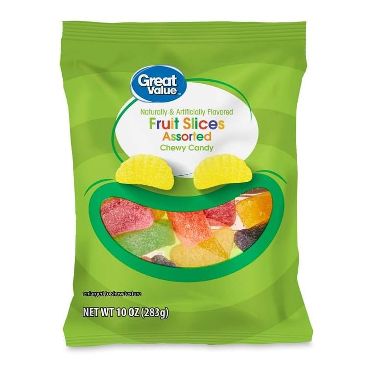 Great Value Fruit Slices Chewy Candy 10 oz Bag Colorful Citrus
