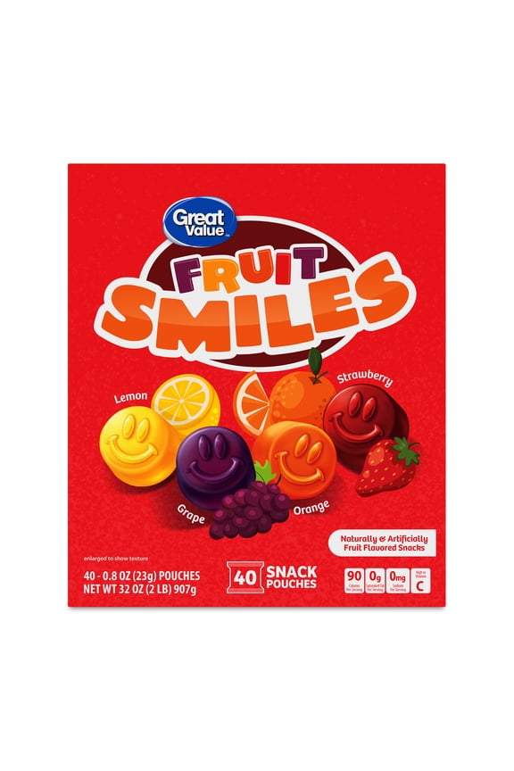 Fruit Smiles Snacks, Original Flavor, 40 Count