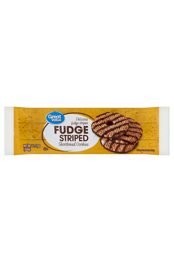 Fudge Striped Shortbread Cookies, 11.5 oz