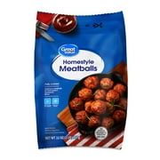 Great Value Fully Cooked Homestyle Meatballs, 32 oz (Frozen)