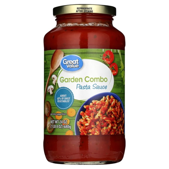 Great Value Garden Combo Pasta Sauce, 24 oz Jar