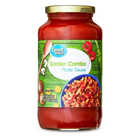 Great Value Garden Combo Pasta Sauce, 24 oz Jar