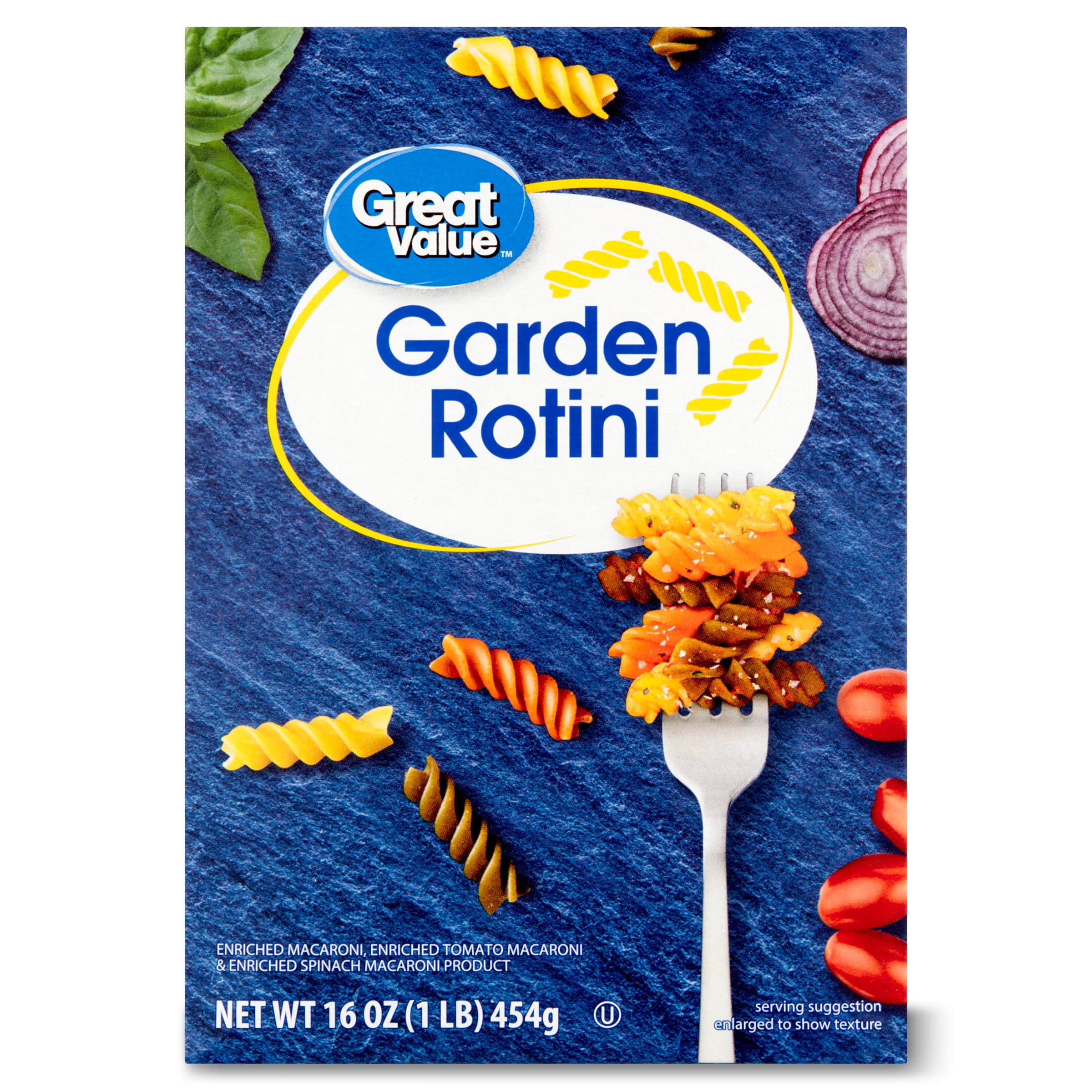 Great Value Garden Rotini Pasta, 16 oz