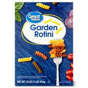 Great Value Garden Rotini Pasta, 16 oz