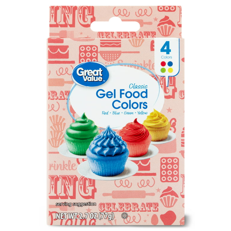 Great Value Gel Food Colors, Classic - 2.7 oz