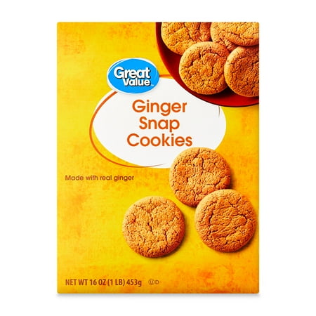 Great Value Ginger Snap Flavor Cookies, 16 oz
