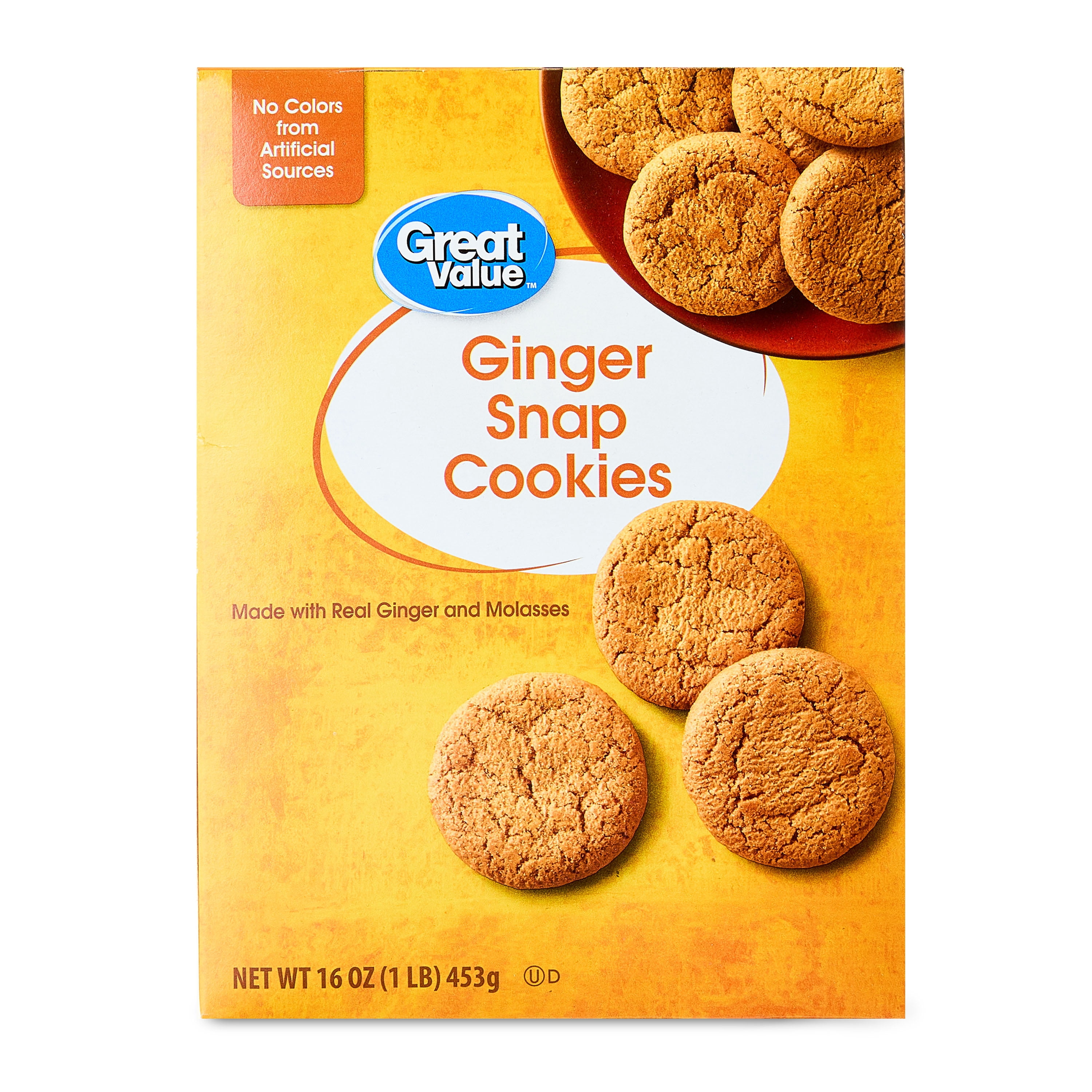 Great Value Baked Ginger Snap Cookies, 16 oz - Walmart.com