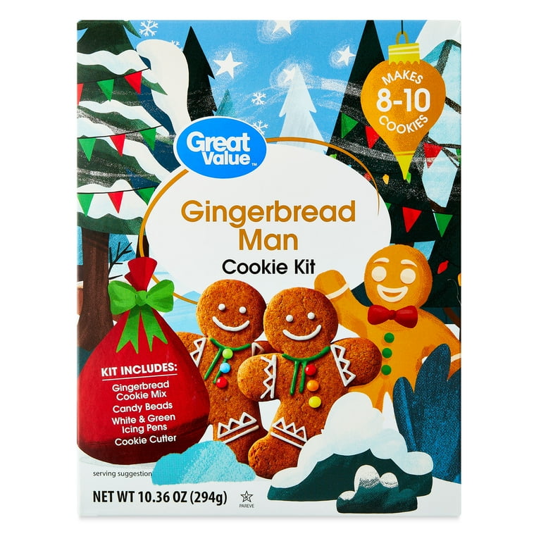 Great Value Gingerbread Man Cookie Kit, oz