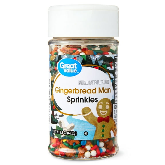 Great Value Gingerbread Man Sprinkles, 2.3 oz