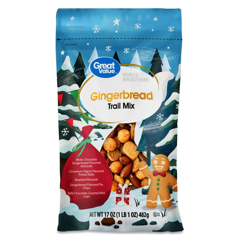 Great Value Gingerbread Trail Mix, 17 oz - Walmart.com