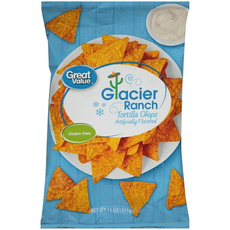 Great Value Glacier Ranch Tortilla Chips, 11 oz