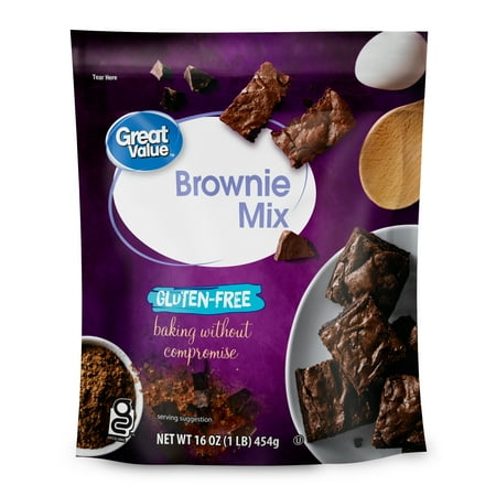 Great Value Gluten-Free Brownie Mix, 16 oz