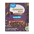 Great Value GlutenFree Dark Chocolate Granola Bars, 4.4 oz. 5 Count