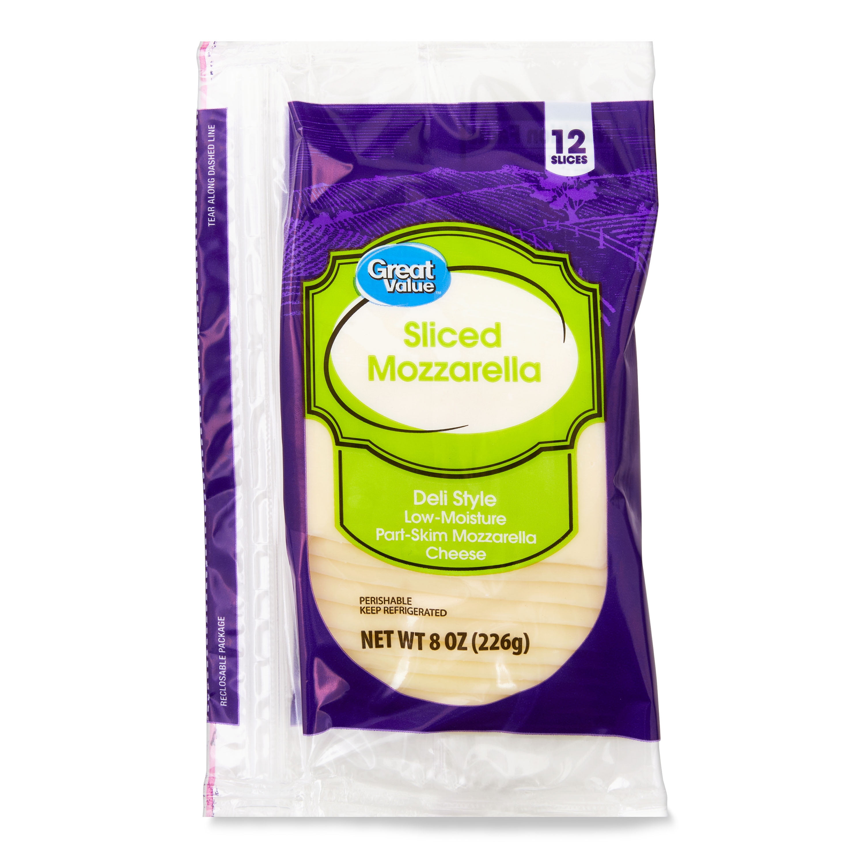 Great Value Gluten Free Deli Style LowMoisture PartSkim Sliced