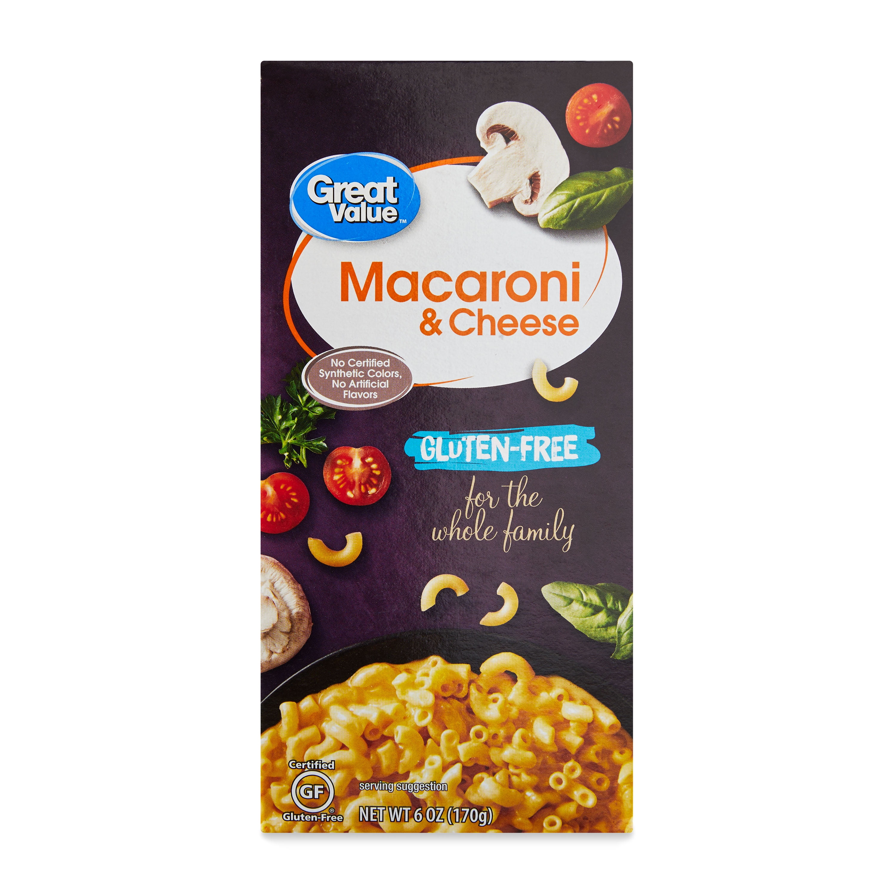 Great Value GlutenFree Macaroni & Cheese, 6 oz