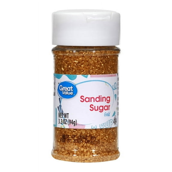 Great Value Gold Sparkling Sugar, 3.3 oz