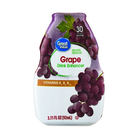 Great Value Drink Enhancer, Grape, 3.11 fl oz