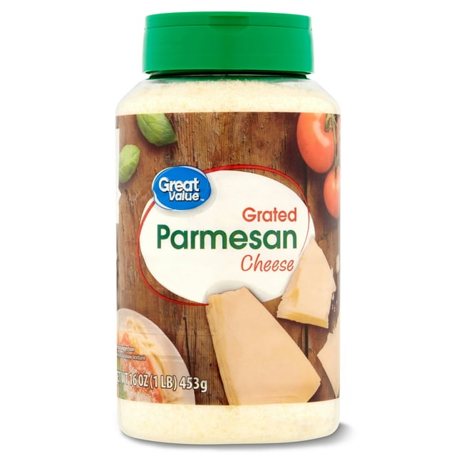 Great Value Grated Parmesan Cheese, 16 oz Bottle