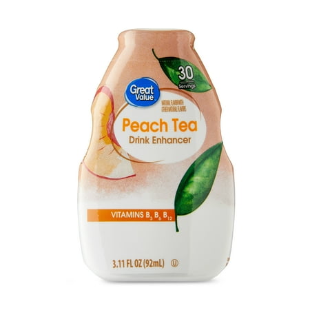 Great Value Great Value Peach Tea Drink Enhancer, 3.11 fl oz