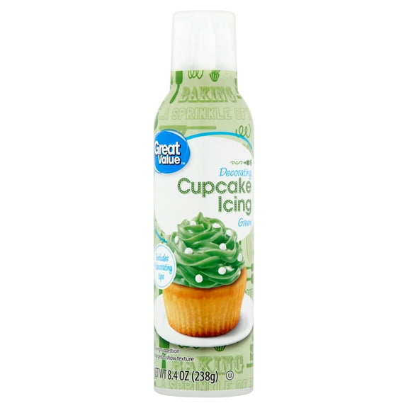 Great Value Green Decorating Cupcake Icing, 8.4 oz