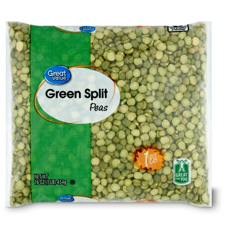 Great Value Green Split Peas, 16 oz