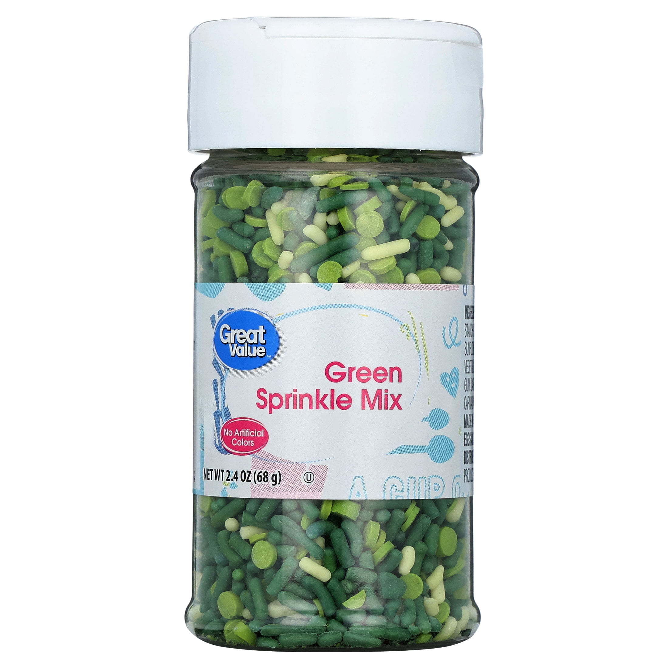 Great Value Green Decorating Sprinkle Mix, 2.4 oz