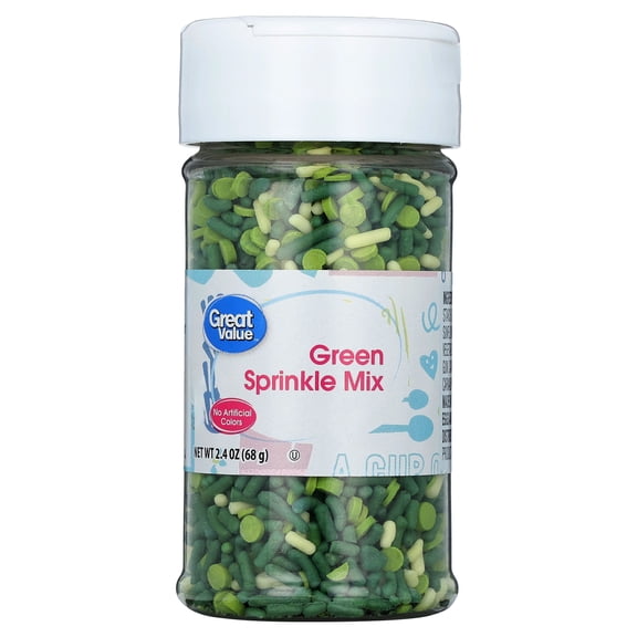 Great Value Green Decorating Sprinkle Mix, 2.4 oz