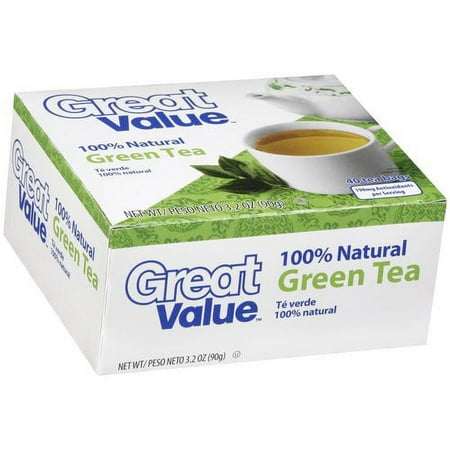 Great Value Green Tea Tea Bags, 40 ct