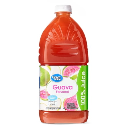Great Value Guava 100% Juice, 64 fl oz (Shelf Stable)
