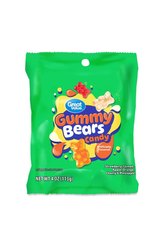 Gummy Bears Chewy Candy, 4 oz