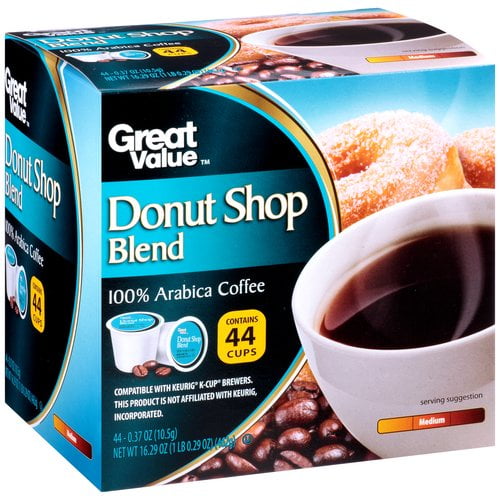 Great Value Gv Donut Shop Coffee 44 Ct
