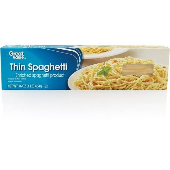 Great Value Thin Spaghetti, 16 oz