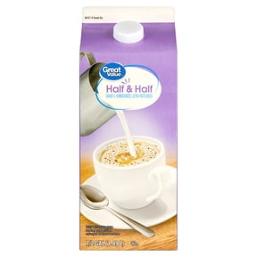 Great Value Half and Half, 64 fl oz Carton
