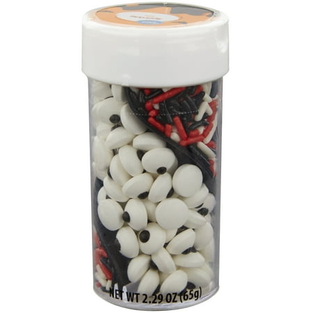 Great Value Halloween Eyeballs and Jimmies Twist Bottle, 2.29 oz.