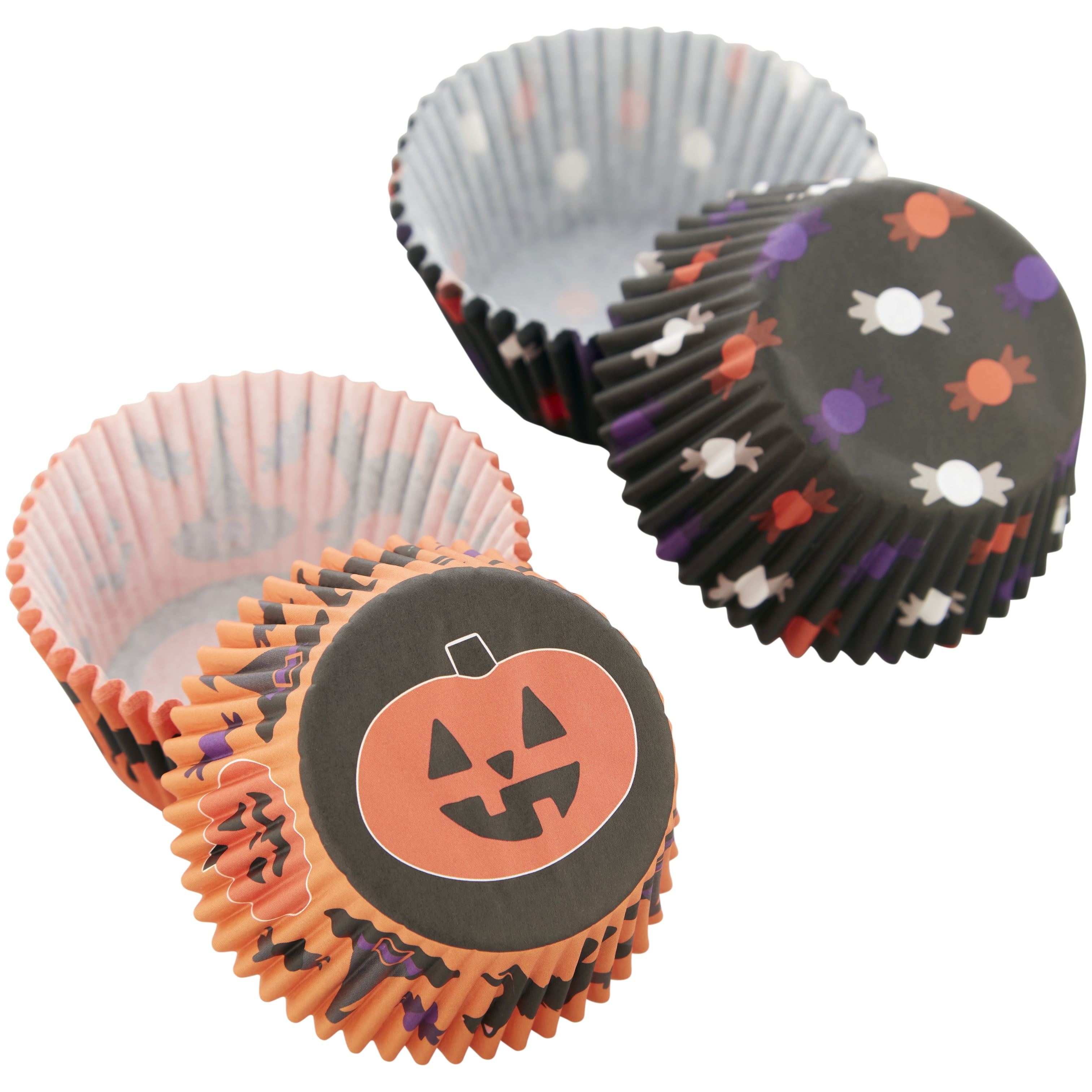 Juvale 300 Pack Pumpkin, Ghost & Spider, Witch Muffin Cupcake Liners  Wrappers Baking Cups for Halloween Party Favors