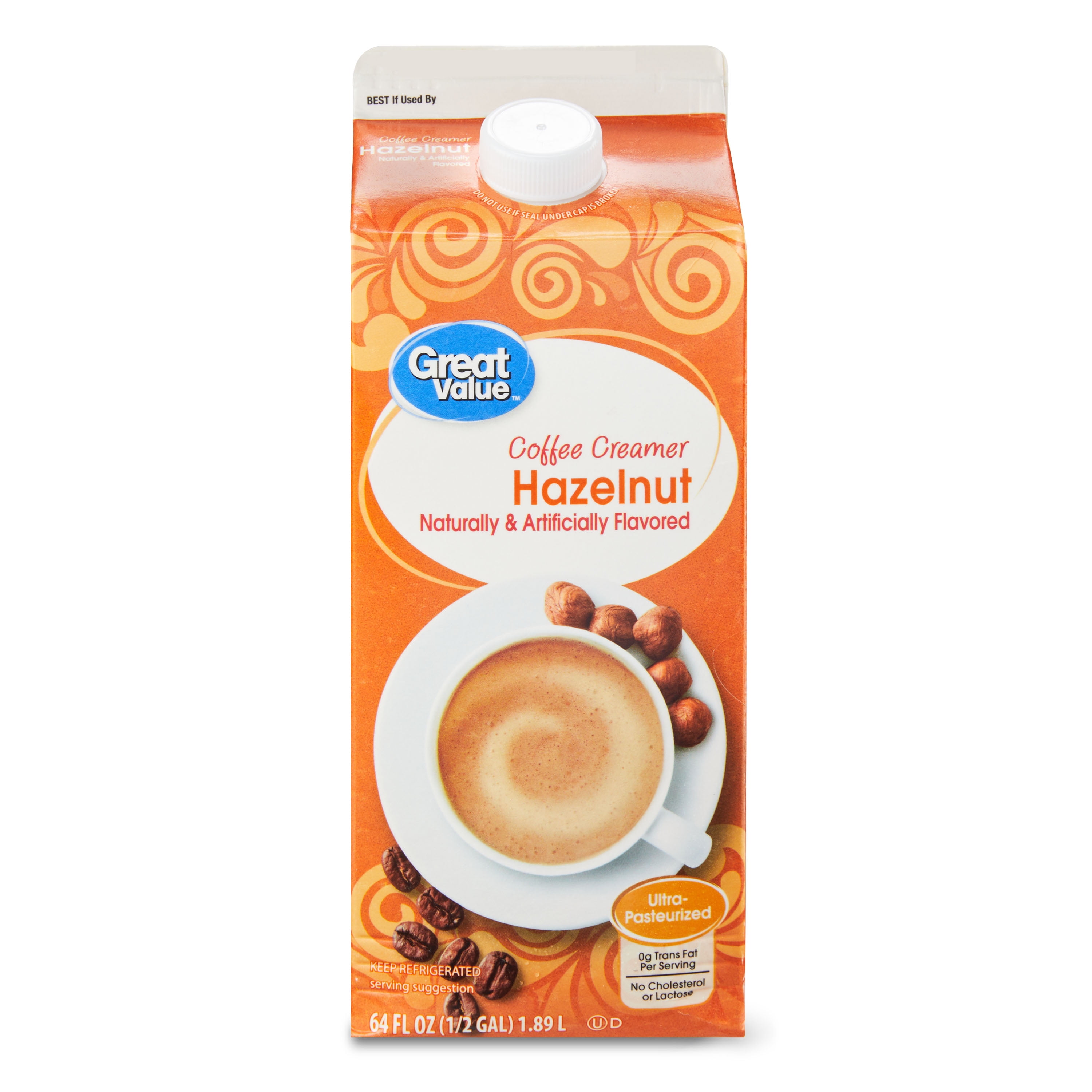 Great Value Hazelnut Coffee Creamer, 64 fl oz