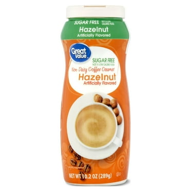 Great Value Hazelnut Coffee Creamer, Sugar Free, 10.2 oz