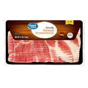 Great Value Hickory Smoked Bacon, 12 oz