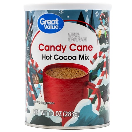 Great Value Holiday Candy Cane Hot Cocoa Mix, 10 oz