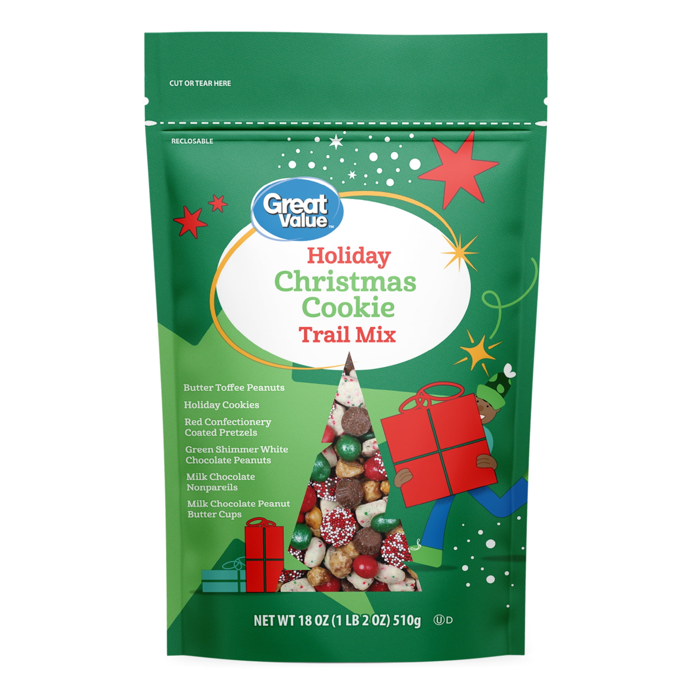 Great Value Holiday Christmas Cookie Trail Mix, 18 oz - Walmart.com