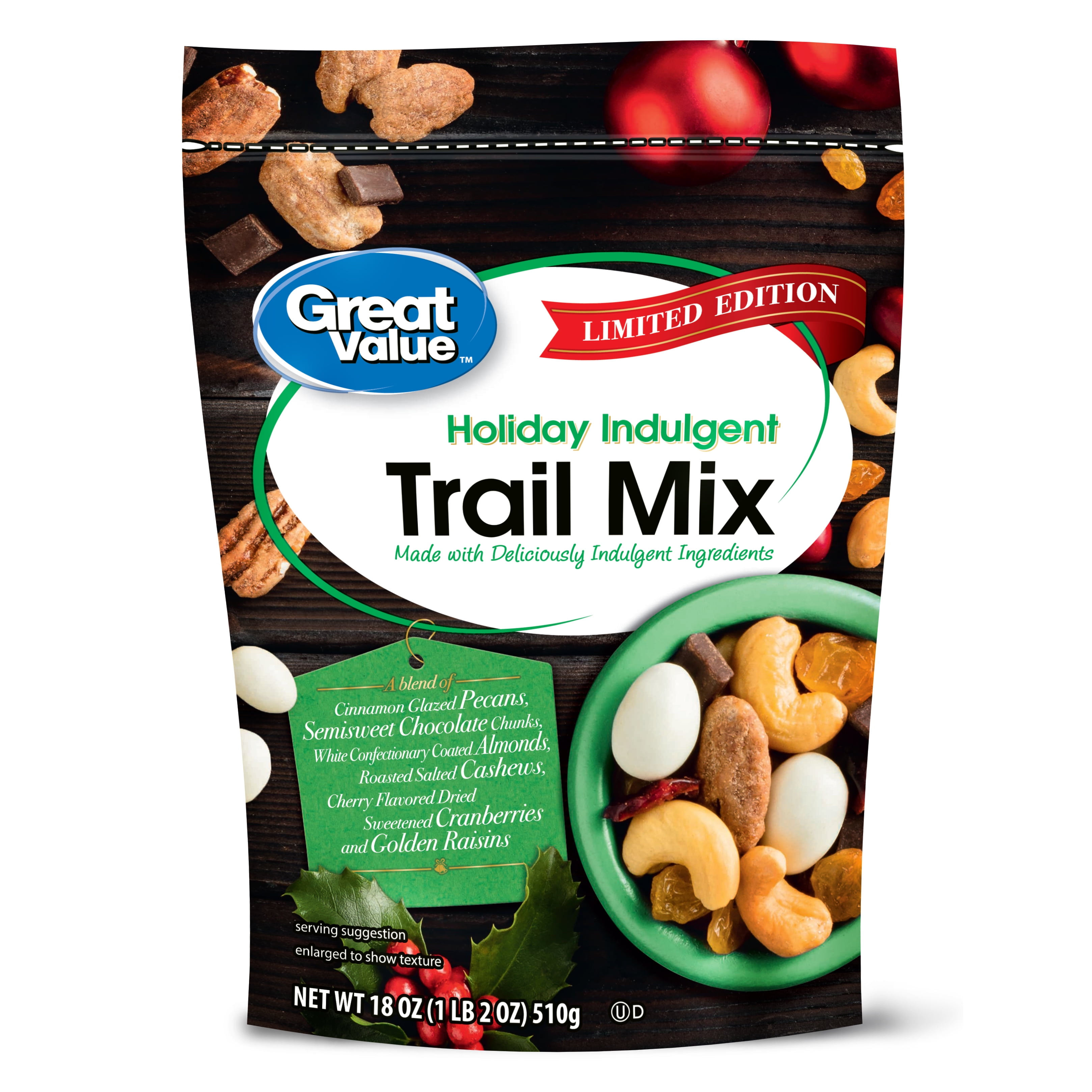 Great Value Holiday Indulgent Trail Mix 18oz