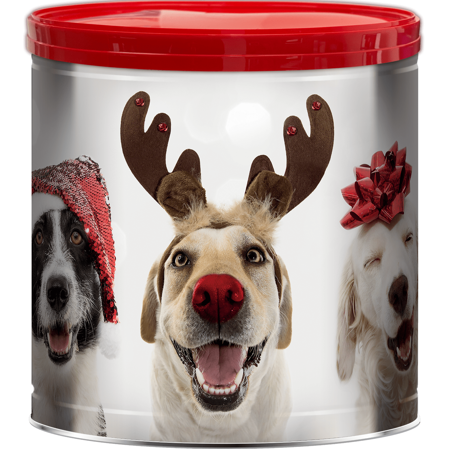 Great Value Holiday Popcorn Tin, Dog for Christmas Design, 3 Flavors