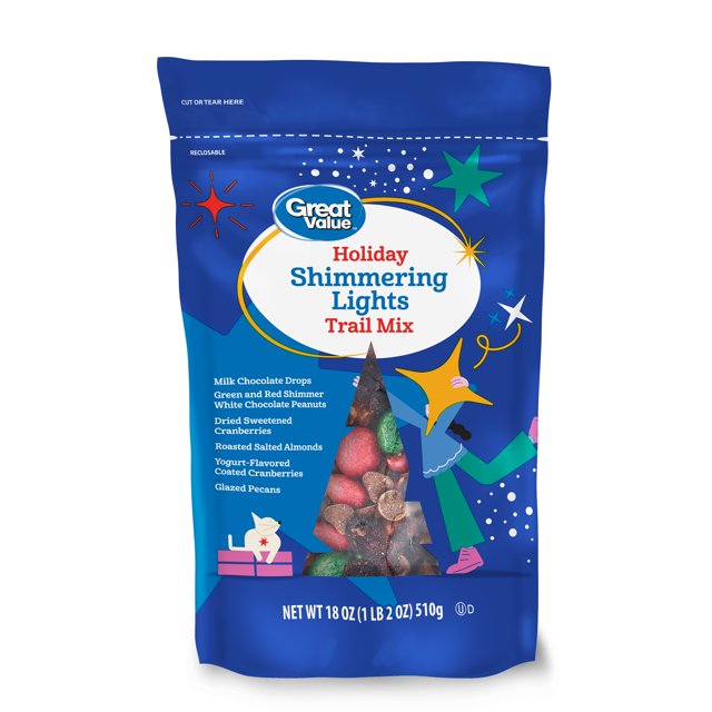 Great Value Holiday Shimmering Lights Trail Mix, 18 oz