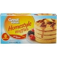 thumbnail image 1 of Great Value Homestyle Waffle, 8 Coun,t 9.9 oz, 1 of 3