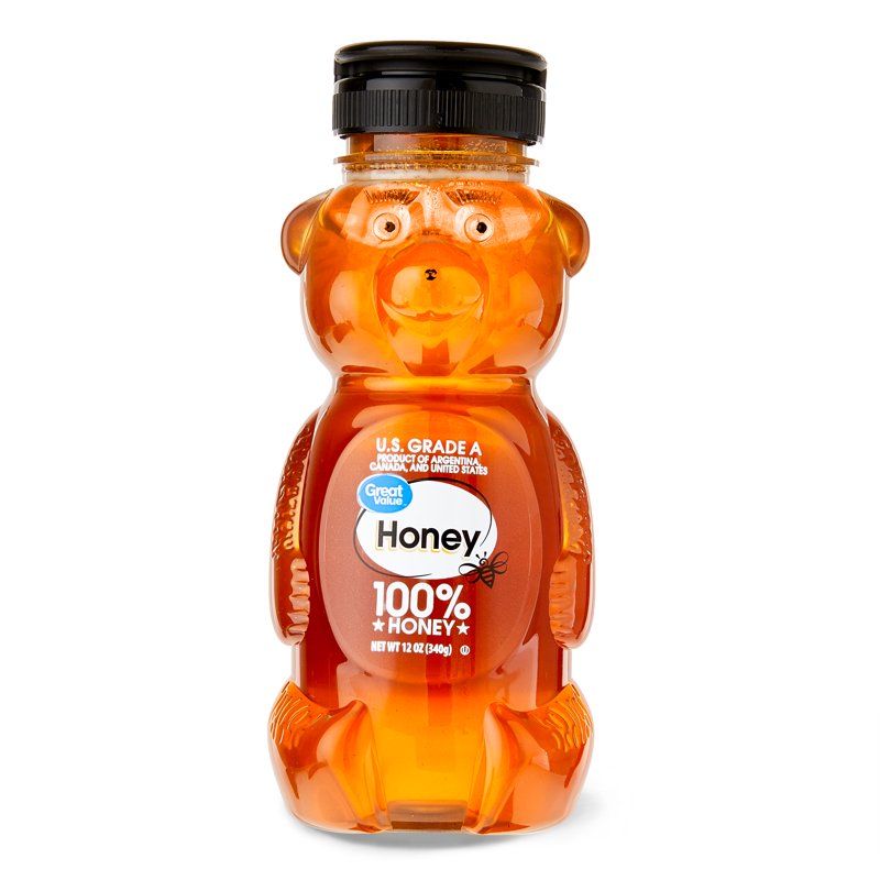 Great Value Honey, 12 oz Plastic Bear $2.97
