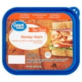 thumbnail image 1 of Great Value Honey Ham Lunchmeat Plastic Tub, 9 oz, 1 of 8