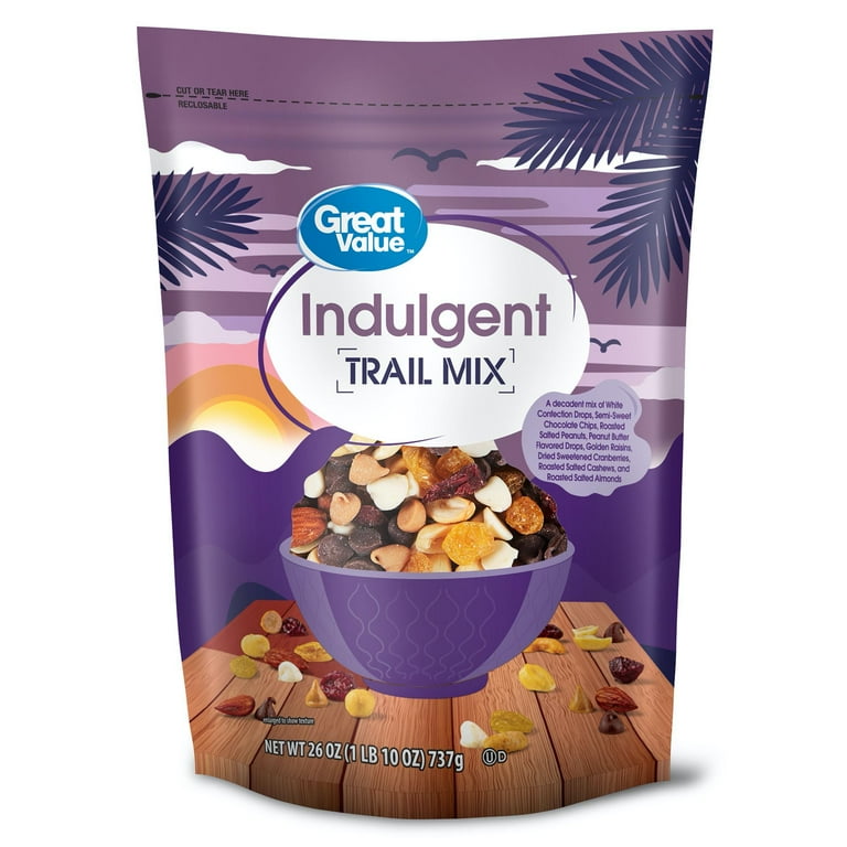 Great valueページ Great Value Indulgent Trail Mix, 26 oz, sweet and salty snack with