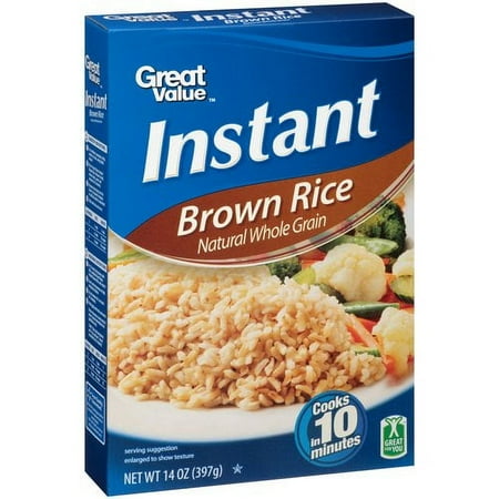 Great Value Instant Brown Rice, 14 oz
