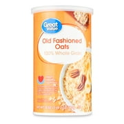 Great Value Instant Old Fashioned Oats Tube, 18 oz