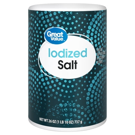 Great Value Iodized Salt, 26 oz